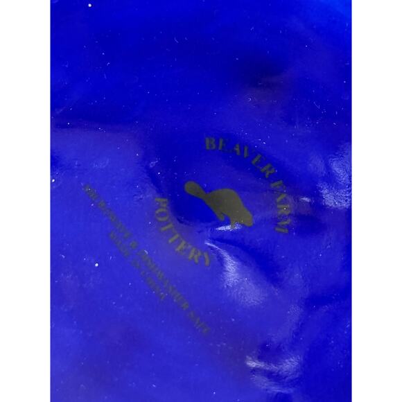 Christmas Snowman Holiday Serving Plate - 15" - Beaver Farm Pottery - Picture 5 of 5